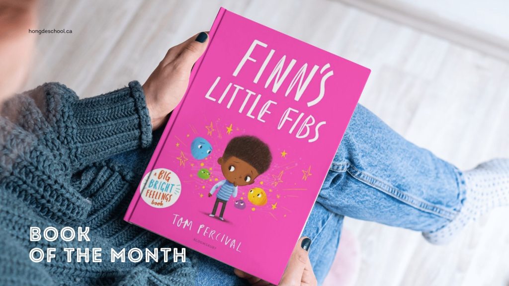 Book of the month:  Finn's Little Fibs by Tom Percival.